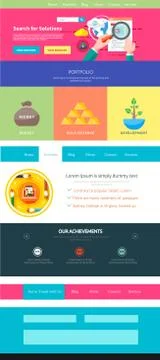 Website page template. web design Stock Illustration