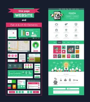 Website page template. Web design Stock Illustration