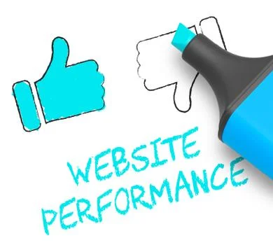 Website Performance Displaying Quality Report 3d Illustration Stock Illustration