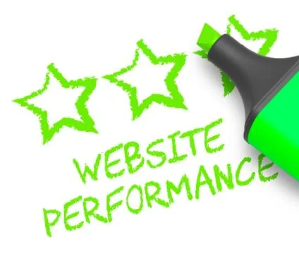 Website Performance Means Quality Report 3d Illustration Stock Illustration