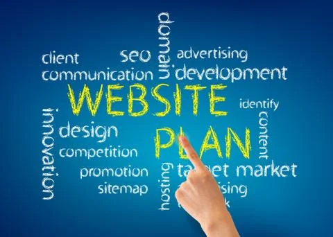 Website plan Stock Illustration