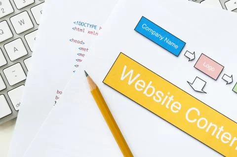 Website planning 스톡 사진