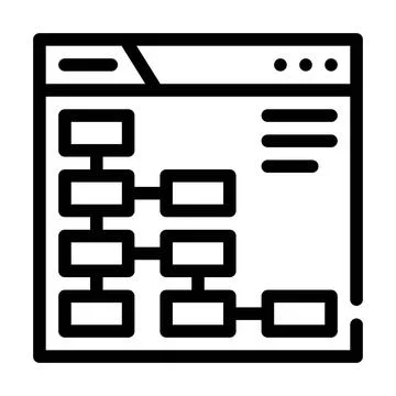 Website position seo optimization line icon vector illustration イラスト素材
