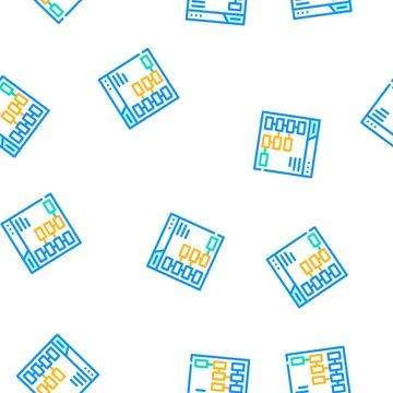 Website position seo optimization vector seamless pattern Ilustración de archivo