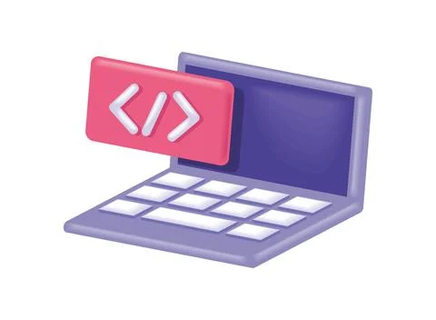 Website programming and coding development Stock Illustration