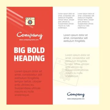 Website programming Business Company Poster Template. with place for text and Stockillustratie