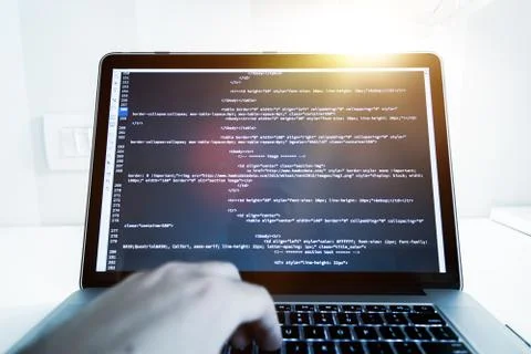 Website Programming Concept. Stock Photos