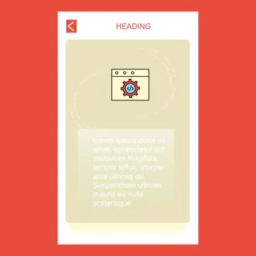 Website programming mobile vertical banner design design. Vector Stockillustratie