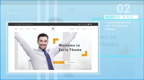 Website Promo Pack After Effects stock
