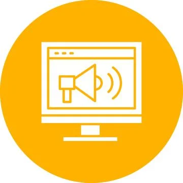 Website Promotion icon vector image. Stock Illustration