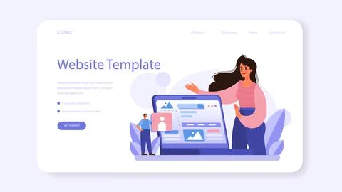 Website prototyping web banner or landing page. Web page modeling イラスト素材