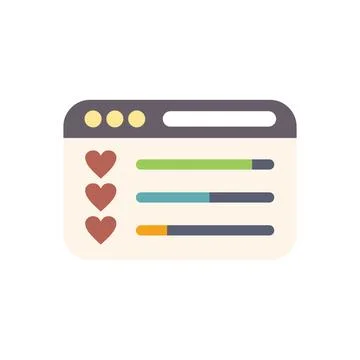 Website rating with progress bars showing customer satisfaction levels Illustrazione stock