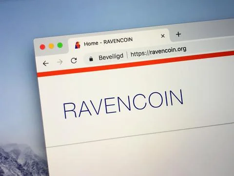 Website of Ravencoin (RVN) Stock Photos