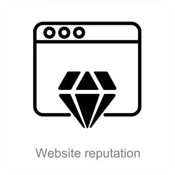 Website reputation Stock Illustration
