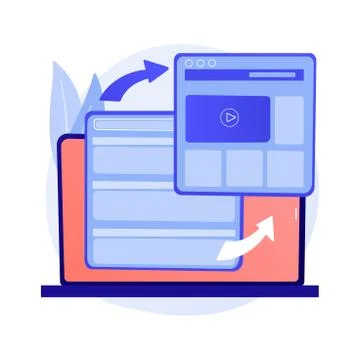 Website responsive design development vector concept metaphor. Stock Illustration