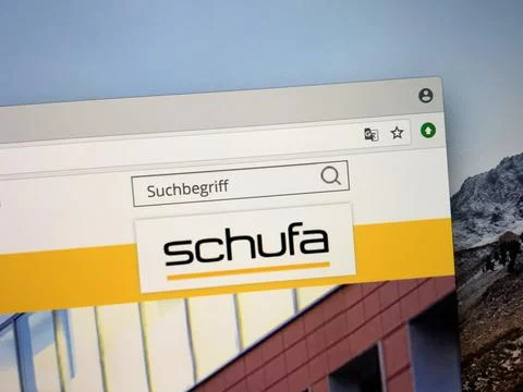 Website of Schufa Holding AG, Stock Photos