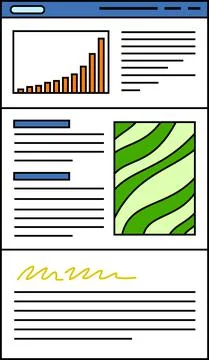 Website screen for smartphone Stock Illustration