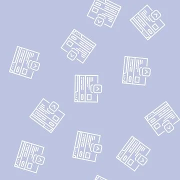 Website scroll line seamless pattern Stock Illustration