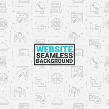 Website seamless grey background Illustrazione stock