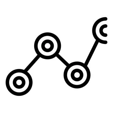 Website search engine icon, outline style Illustrazione stock