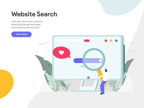 Website Search Illustration Concept Stock Illustration