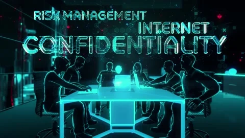 Website Security with digital technology hitech concept Stock Footage 141861448