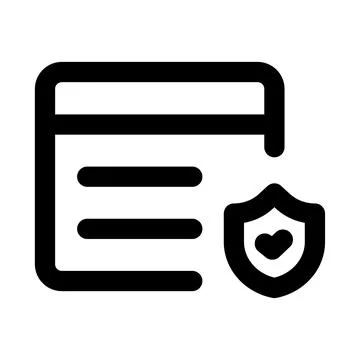 Website security icon. Editable line icon. Professional and modern outline .. 스톡 일러스트