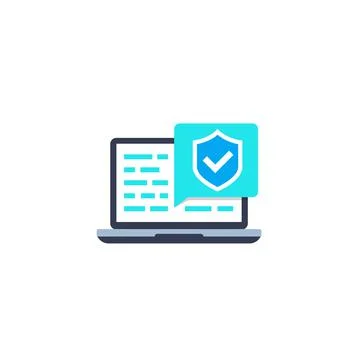 Website security testing, vector icon Stock Illustration