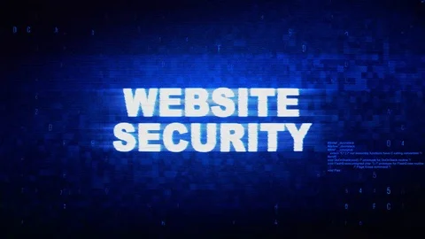 Website Security Text Digital Noise Twitch Glitch Distortion Effect Error Stock Footage 106735875