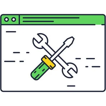 Website seo optimization setting audit icon vector Stock Illustration