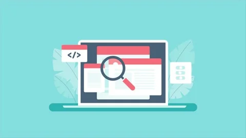 Website SEO, Responsive website - animation Stock Footage 185333627