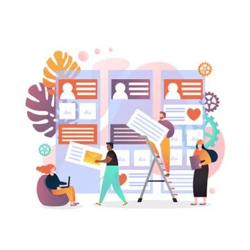 Website services vector concept for web banner, website page イラスト素材