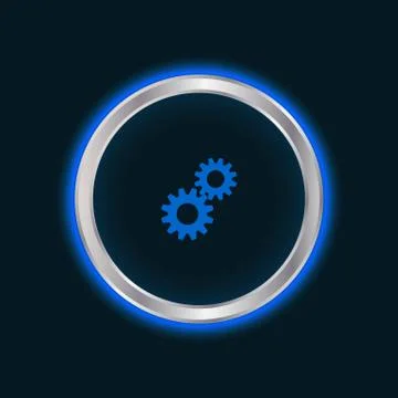 Website settings button, vector eps10 Stock Illustration