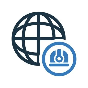 Website settings icon. Simple editable vector graphics. Stock-Illustration