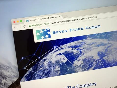 Website of Seven Stars Cloud Group Stock Photos