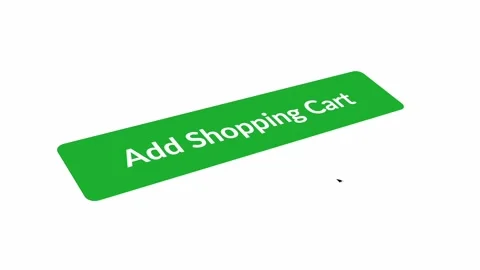 Website Showing “Add to Cart" Button, Cursor Clicks on Button. Stock Footage 217776395