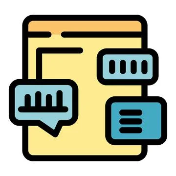 Website showing analytics data with charts and options menu Illustrazione stock