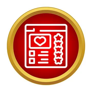 Website showing customer feedback, rating, and online reviews Illustrazione stock