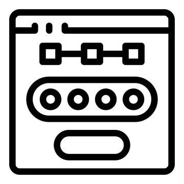 Website showing password protected content icon イラスト素材