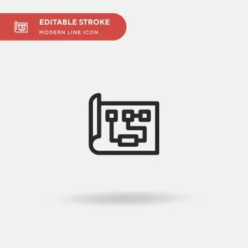 Website Simple vector icon. Illustration symbol design template for web mobil Stock Illustration