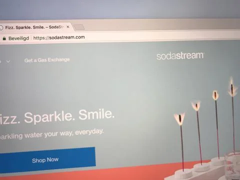 Website of SodaStream Stock Photos