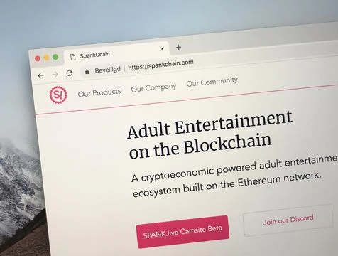 Website of SpankChain Stock Photos