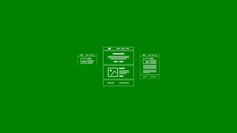 Website Speculative Rules API concept - Green Screen, 7.5% gray Stock Footage 335387807