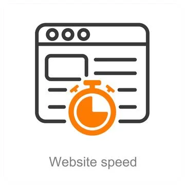 Website speed Illustrazione stock