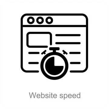 Website speed Stock Illustration