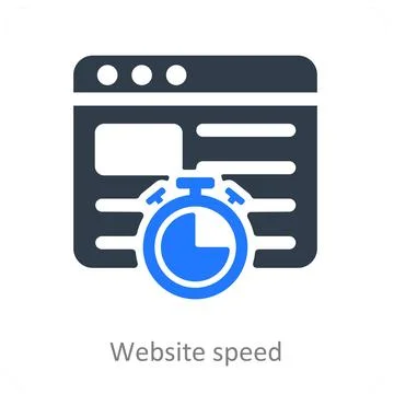 Website Speed Stock Illustration