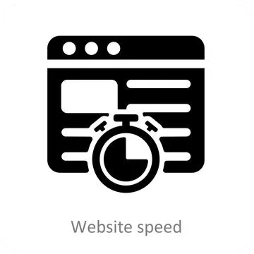 Website Speed Stock Illustration