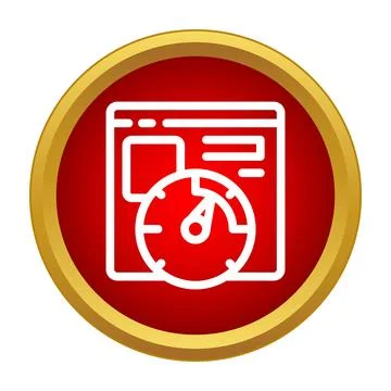 Website speed optimization measuring internet performance イラスト素材