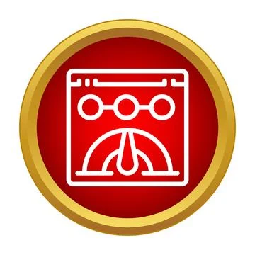 Website speed optimization measuring internet performance icon Stock Illustration