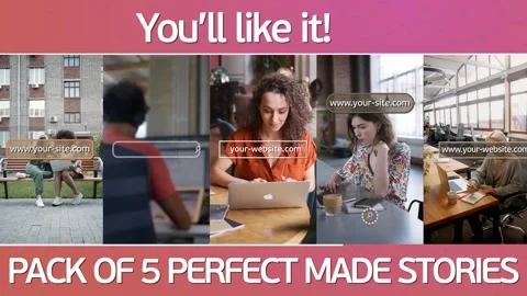 Website Stories  After Effects	Stock